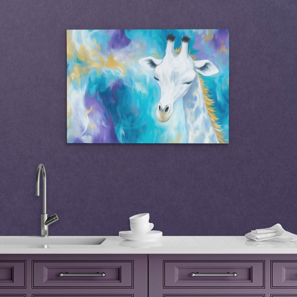 Skyborne Whisper - Albino Animals Art for Bedroom