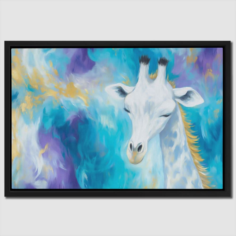 Skyborne Whisper - Blue Baby Animal Canvas Print