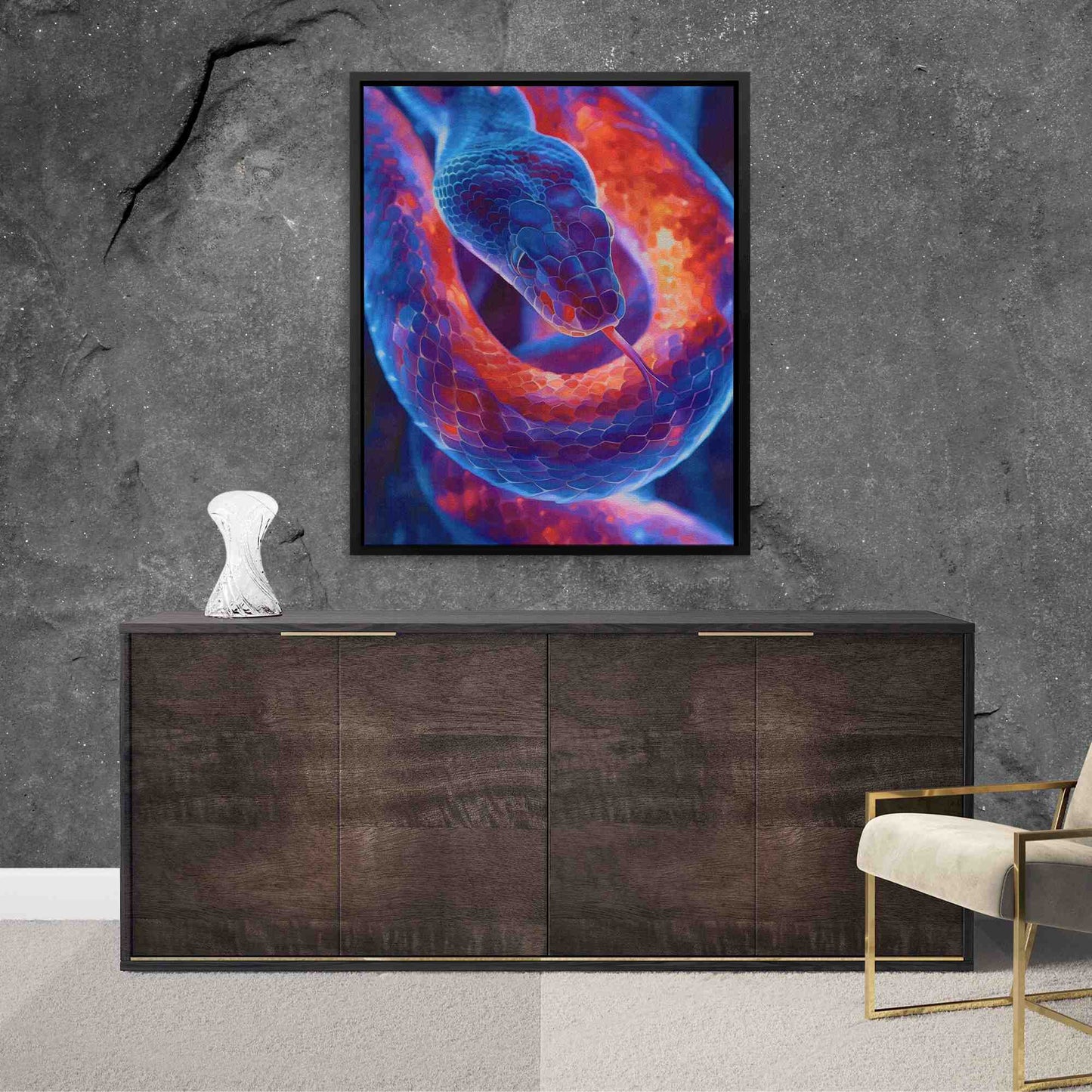Snake Heat Signature - Luxury Wall Art