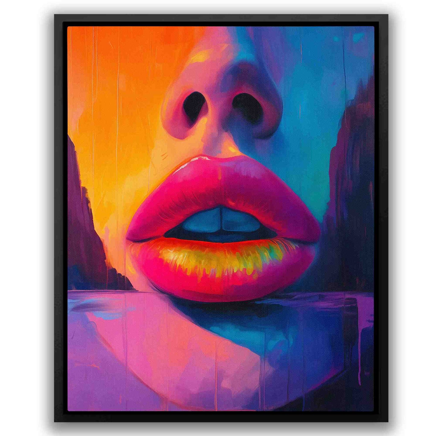 Soft Rose Lips - Luxury Wall Art
