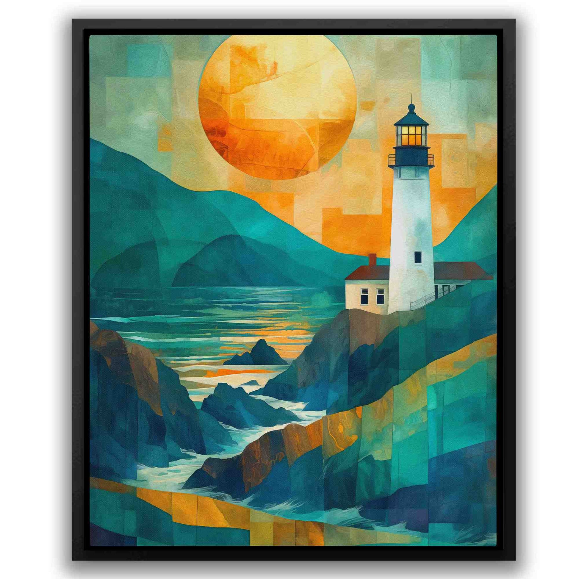 Solar Radiance - Teal Wall Art