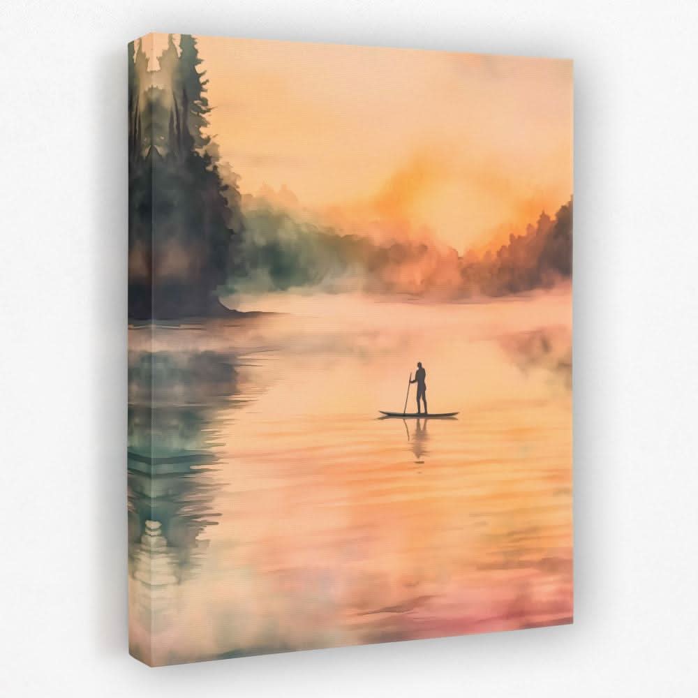 Solitary Reflection - Landscapes Canvas Wall Art