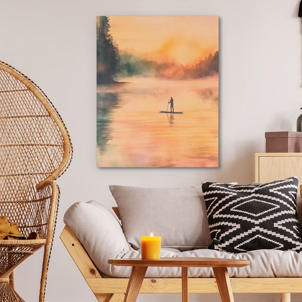Solitary Reflection - Wall Art in Black Frame