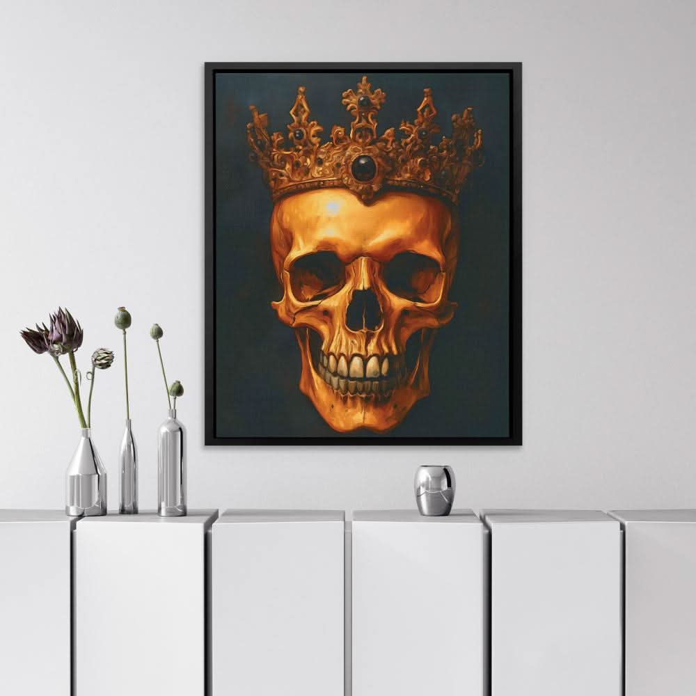 Sovereign Skull - Dark Academia Canvas Wall Art