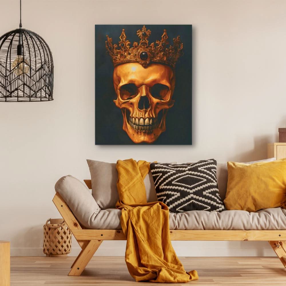 Sovereign Skull - Wall Art in Black Frame