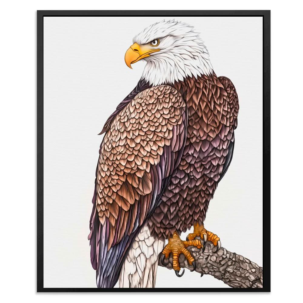 Sovereign Strength - Brown Eagle Canvas Print