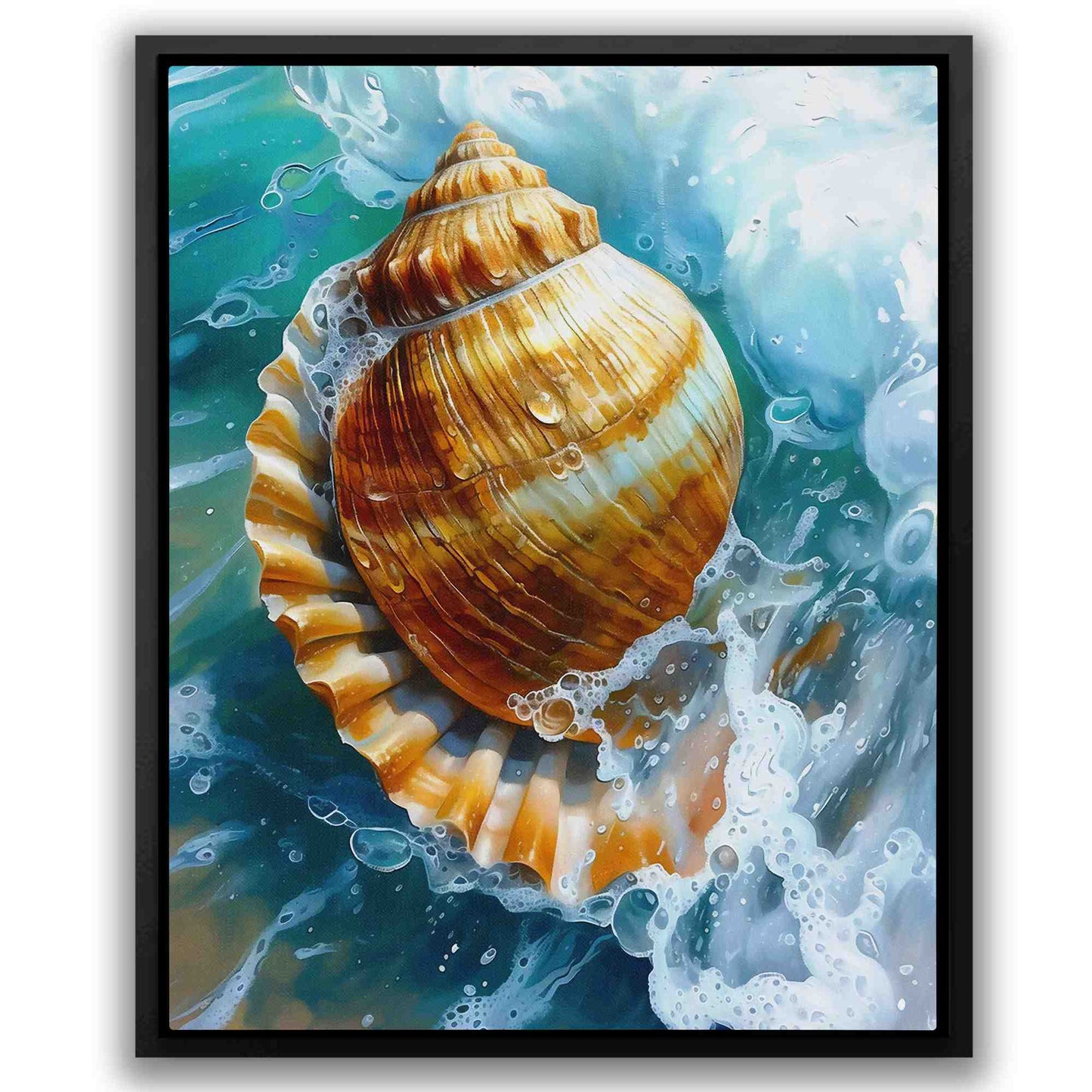 Sparkling Wave - Large Canvas Print