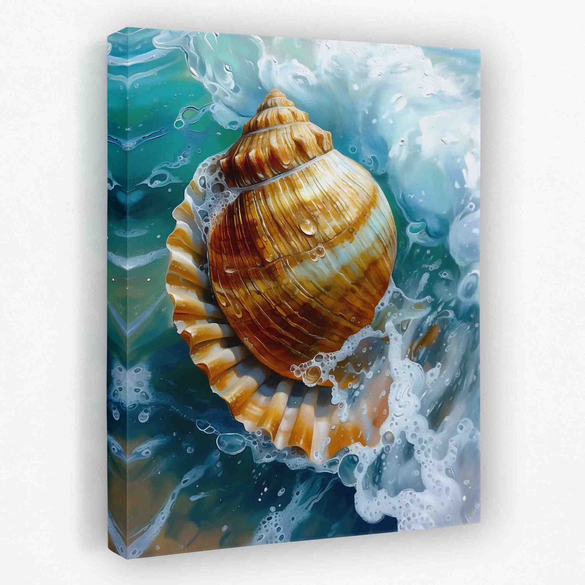 Sparkling Wave - Beach Canvas Wall Art