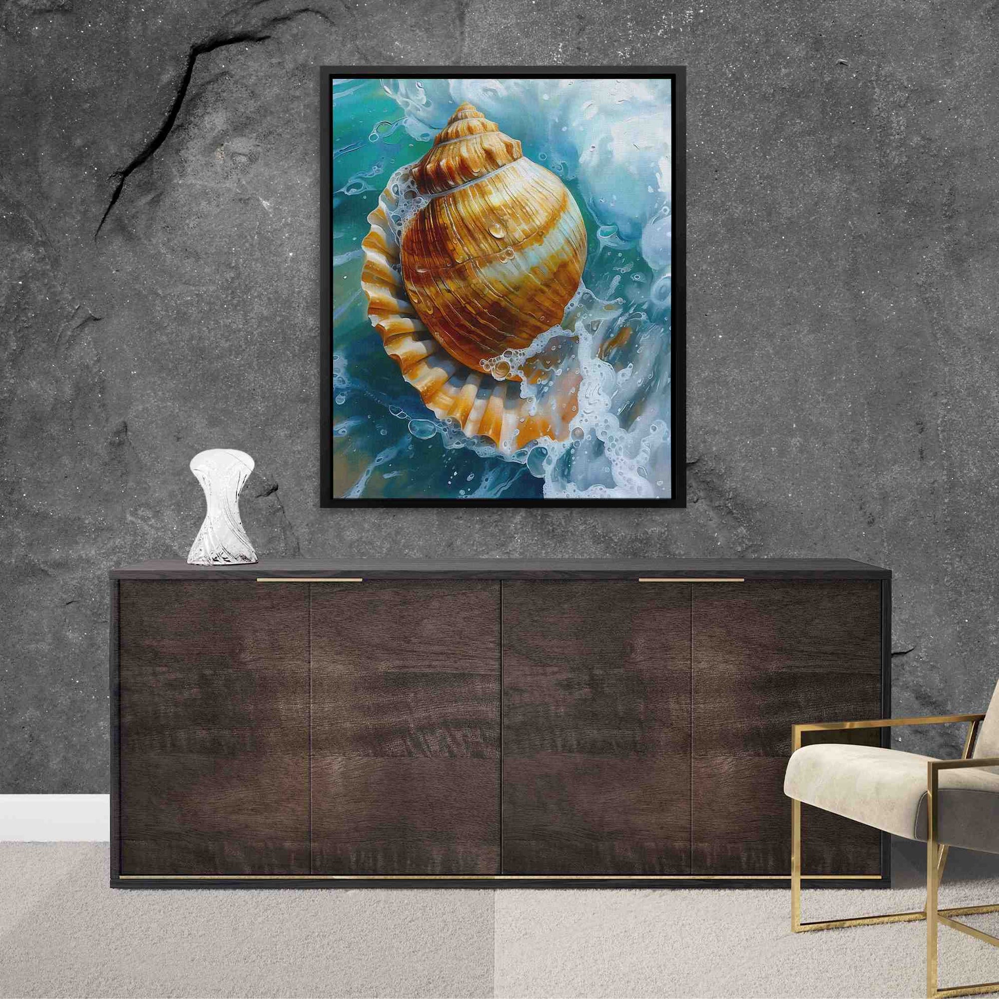 Sparkling Wave - Blue Wall Art