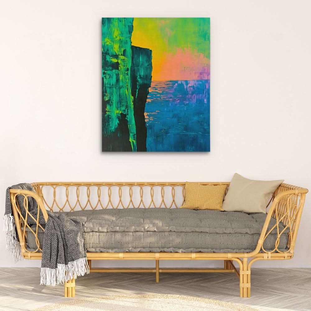 Spectrum Coast - Abstract Colorful Canvas Wall Art