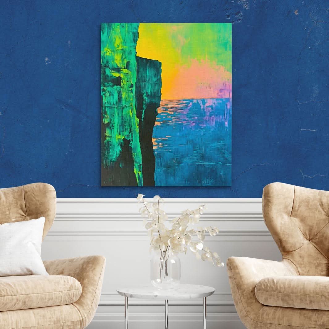 Spectrum Coast - Oversized Coastal Canvas Wall Art