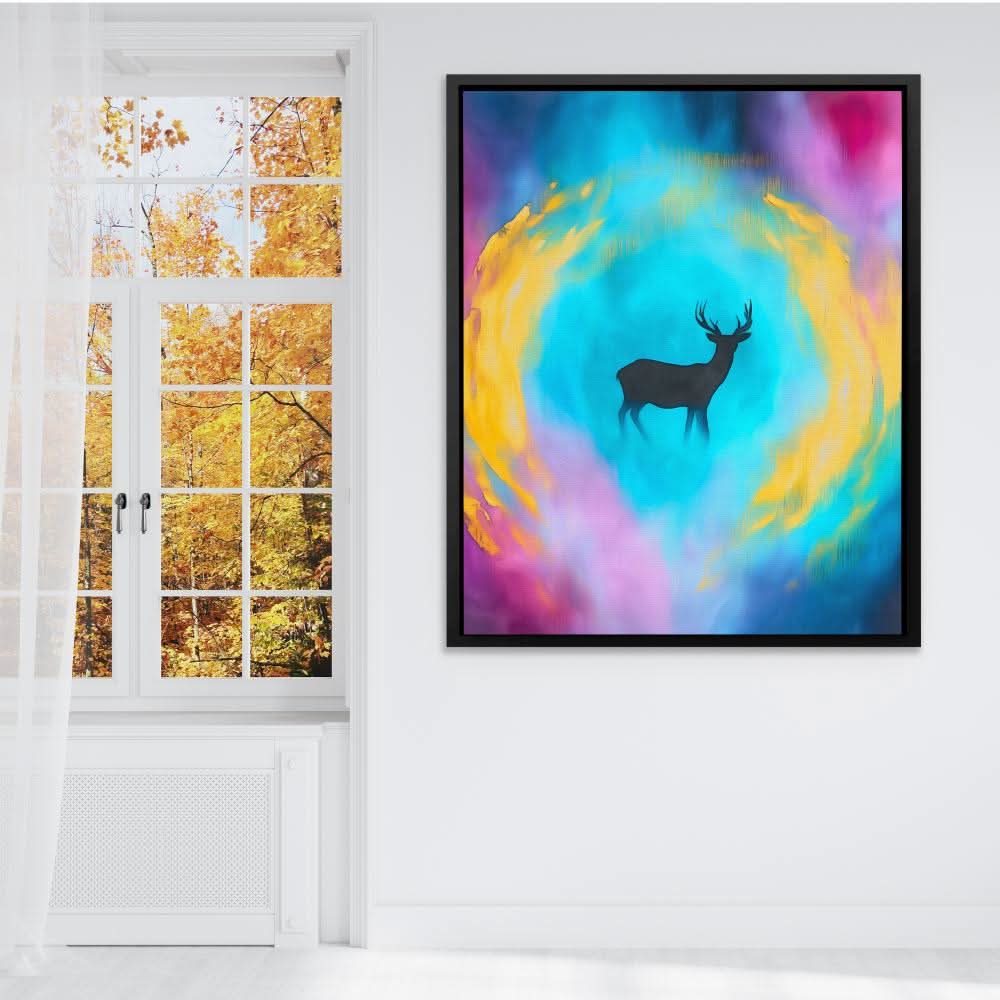 Spectrum Guardian - Colorful Pink and Purple Canvas Print