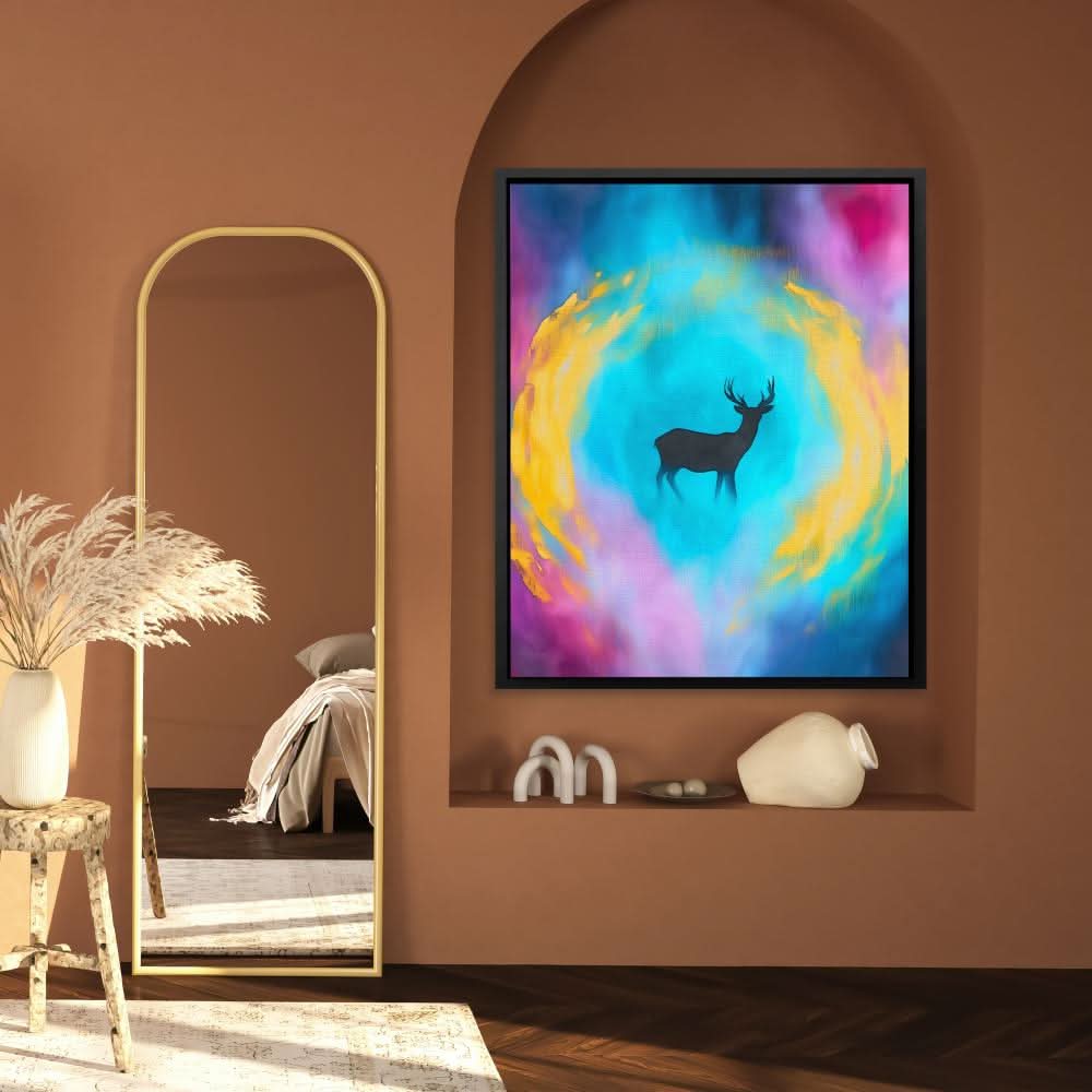 Spectrum Guardian - Large Abstract Canvas Print