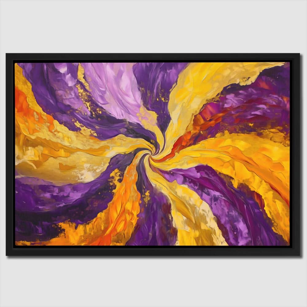 Spinning Gold - Colorful Canvas Print