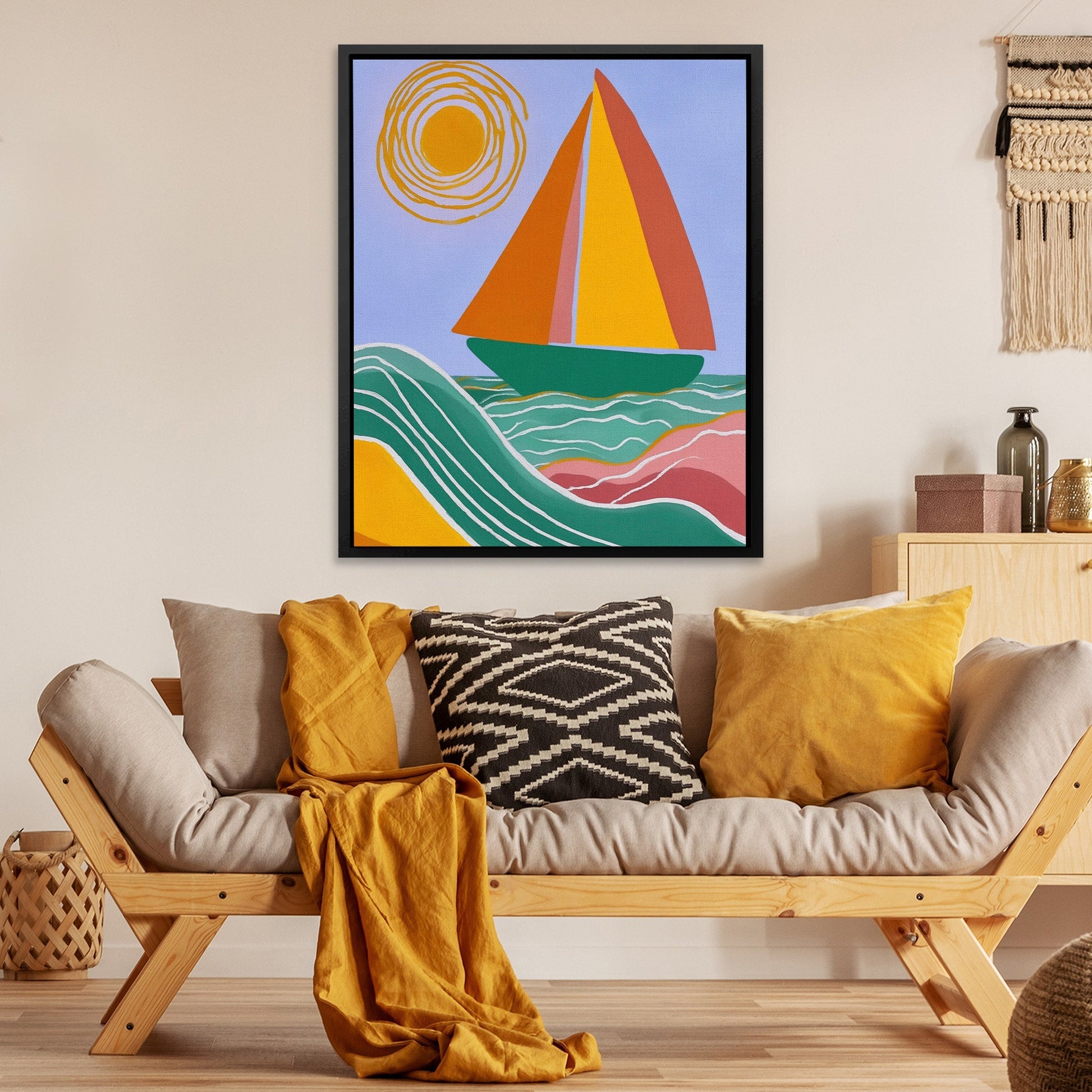 Spiral Sun Sailing - Luxury Wall Art