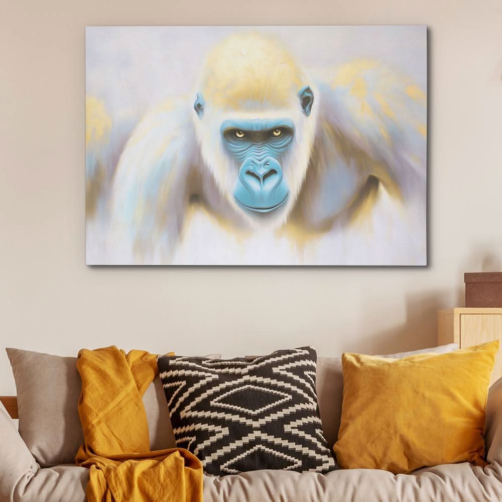Spirit of the Wild - Gorilla Wall Art in Black Frame
