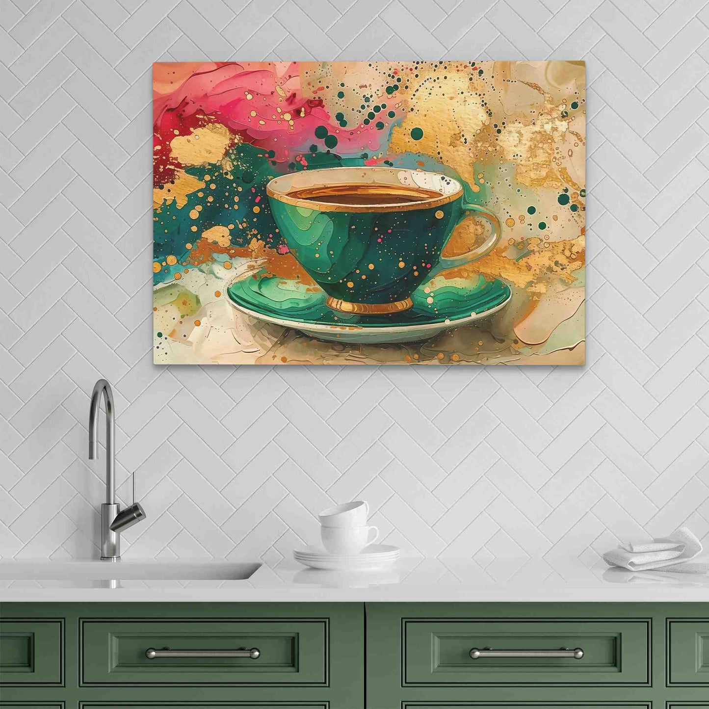 Splash of Tea - Wall Art for Kitchen