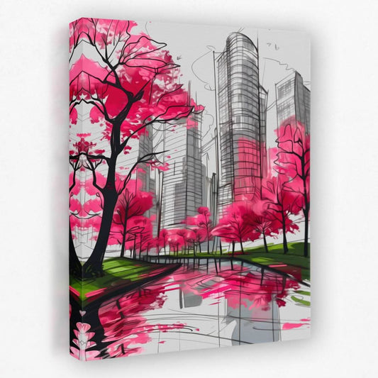 Spring Melodies - Architecture Canvas Wall Art
