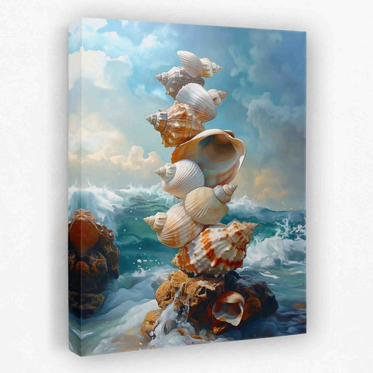 Stacking Seashells - Luxury Wall Art