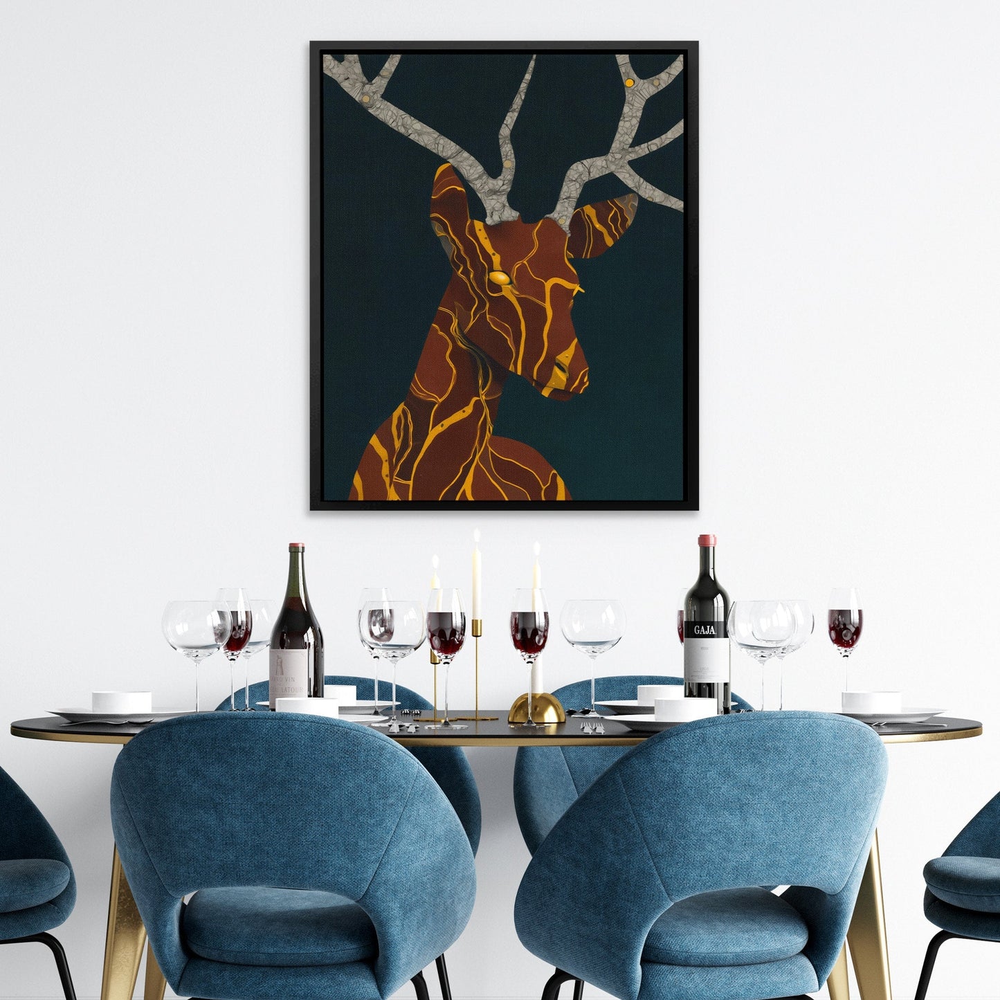 Stag Copper Dreams - Luxury Wall Art