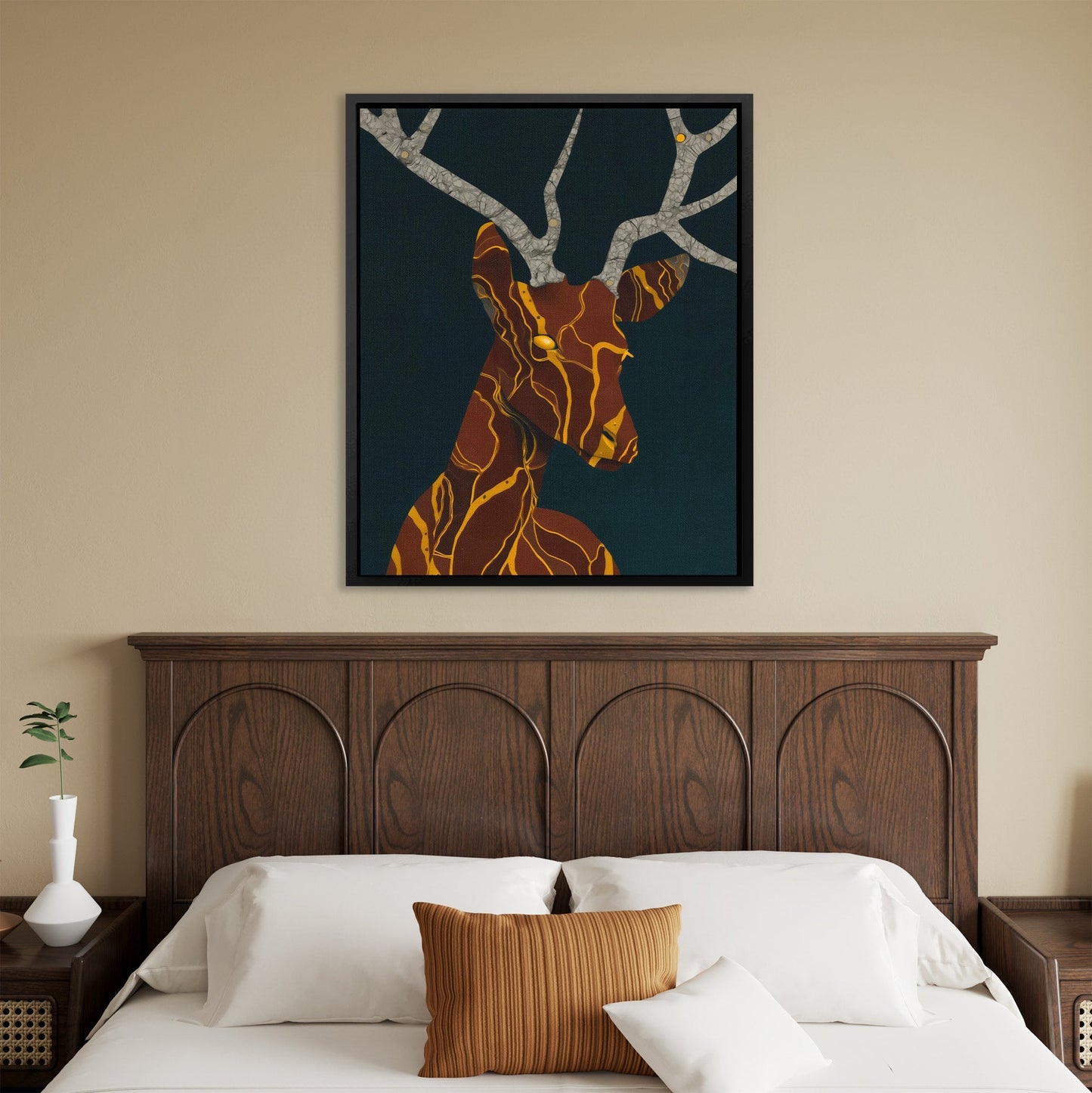 Stag Copper Dreams - Luxury Wall Art