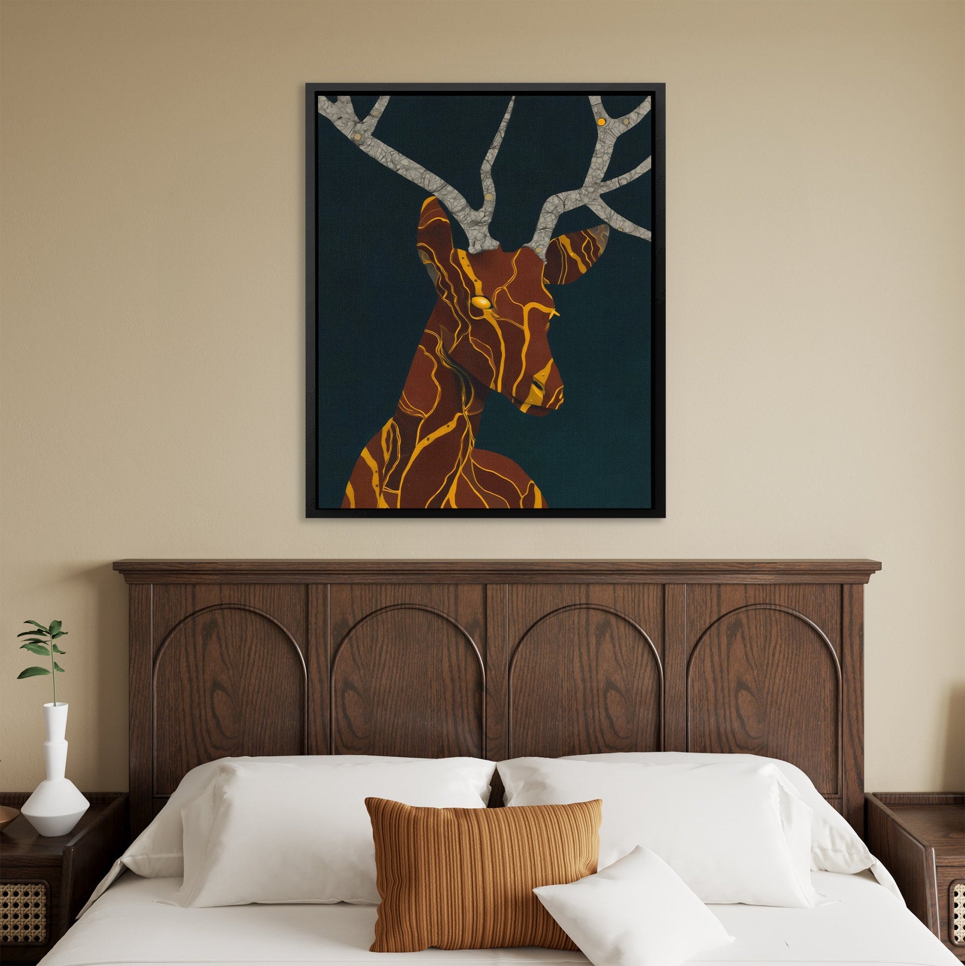 Stag Copper Dreams - Luxury Wall Art