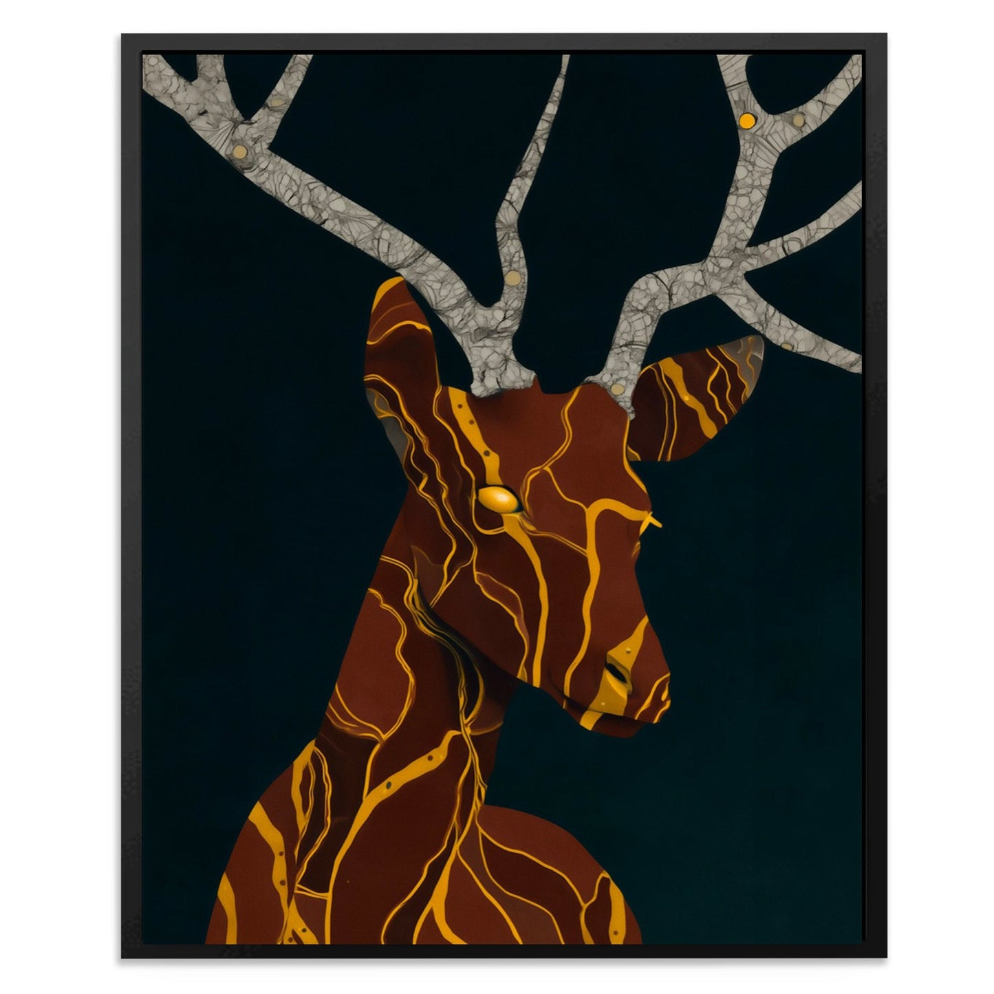Stag Copper Dreams - Luxury Wall Art