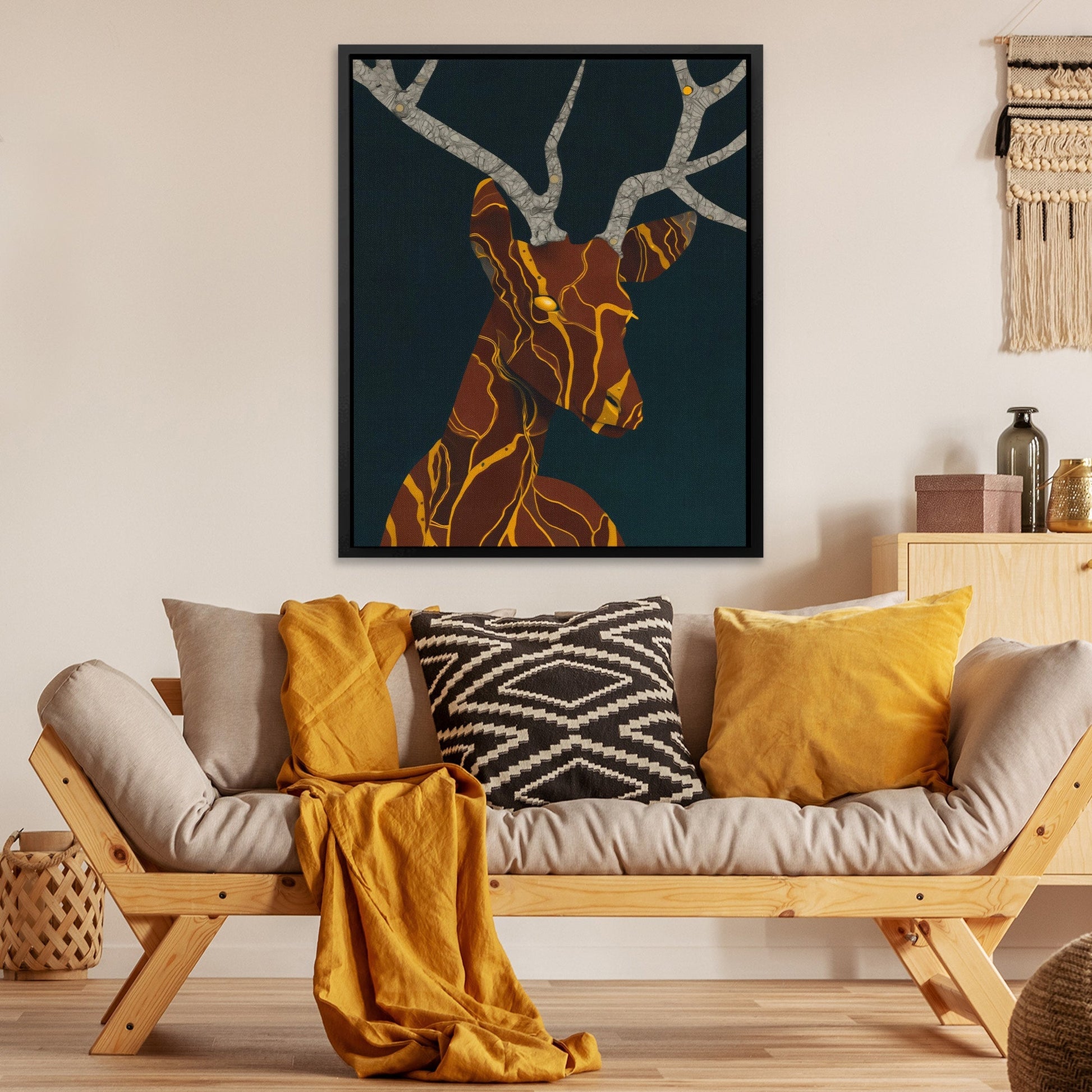 Stag Copper Dreams - Luxury Wall Art