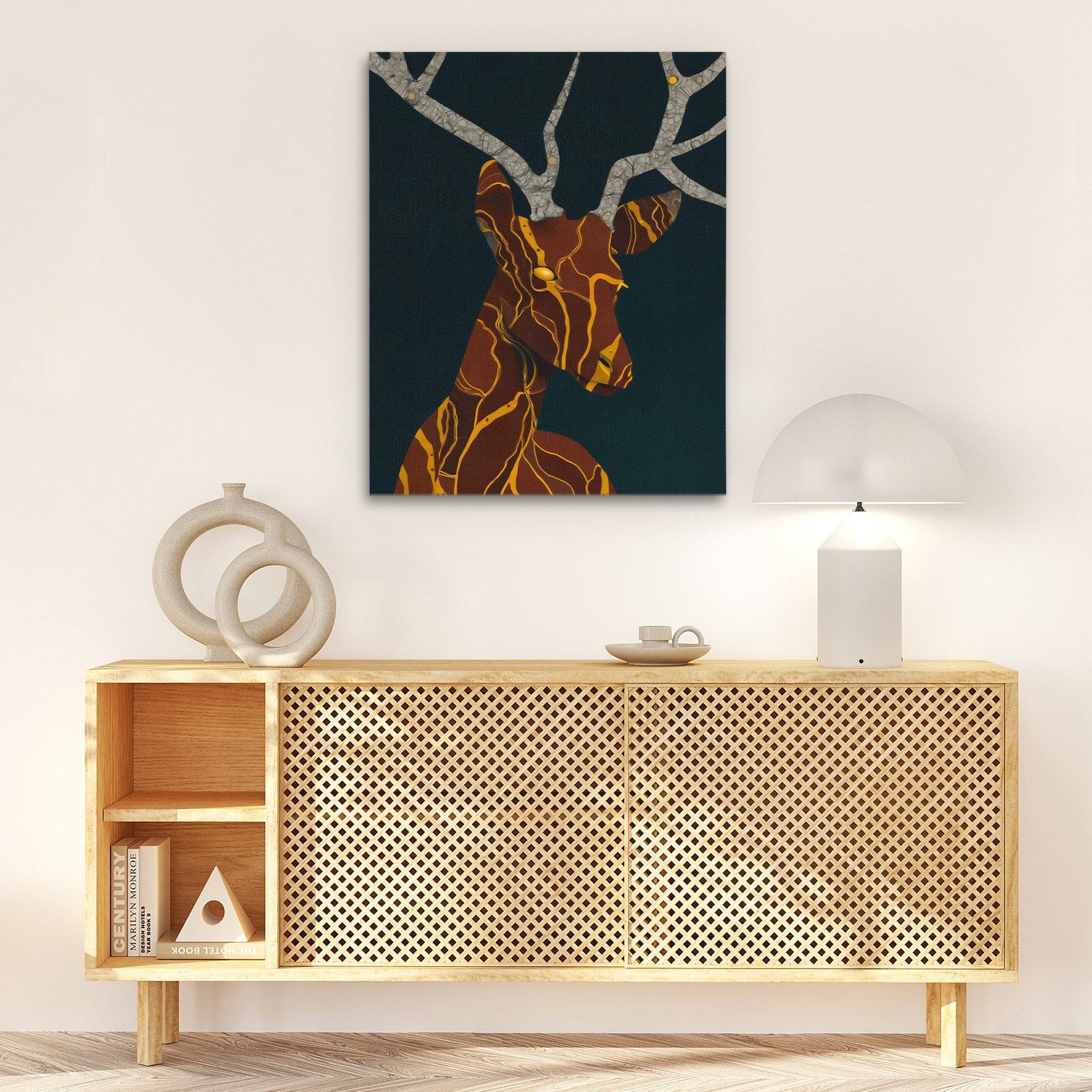 Stag Copper Dreams - Luxury Wall Art