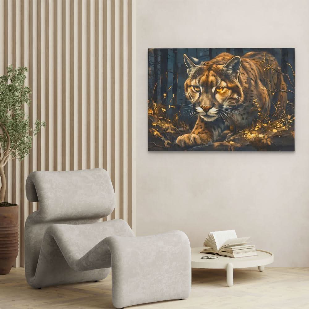 Stalking Lynx - Animals Art for Hallway