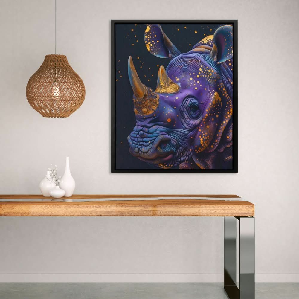 Starlit Horns - Gold Wall Art