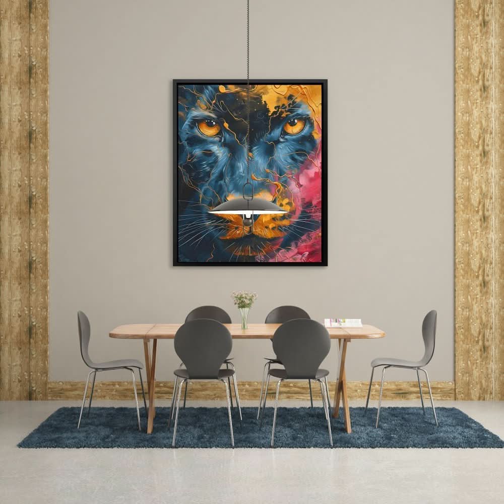 Starlit Roar - Large Abstract Canvas Print