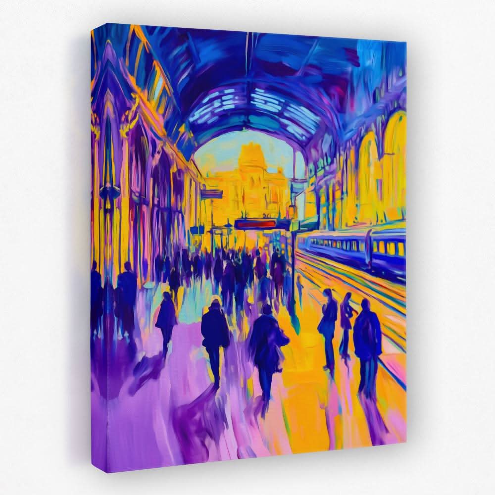 Station of Painted Souls - Cityscapes Canvas Wall Art
