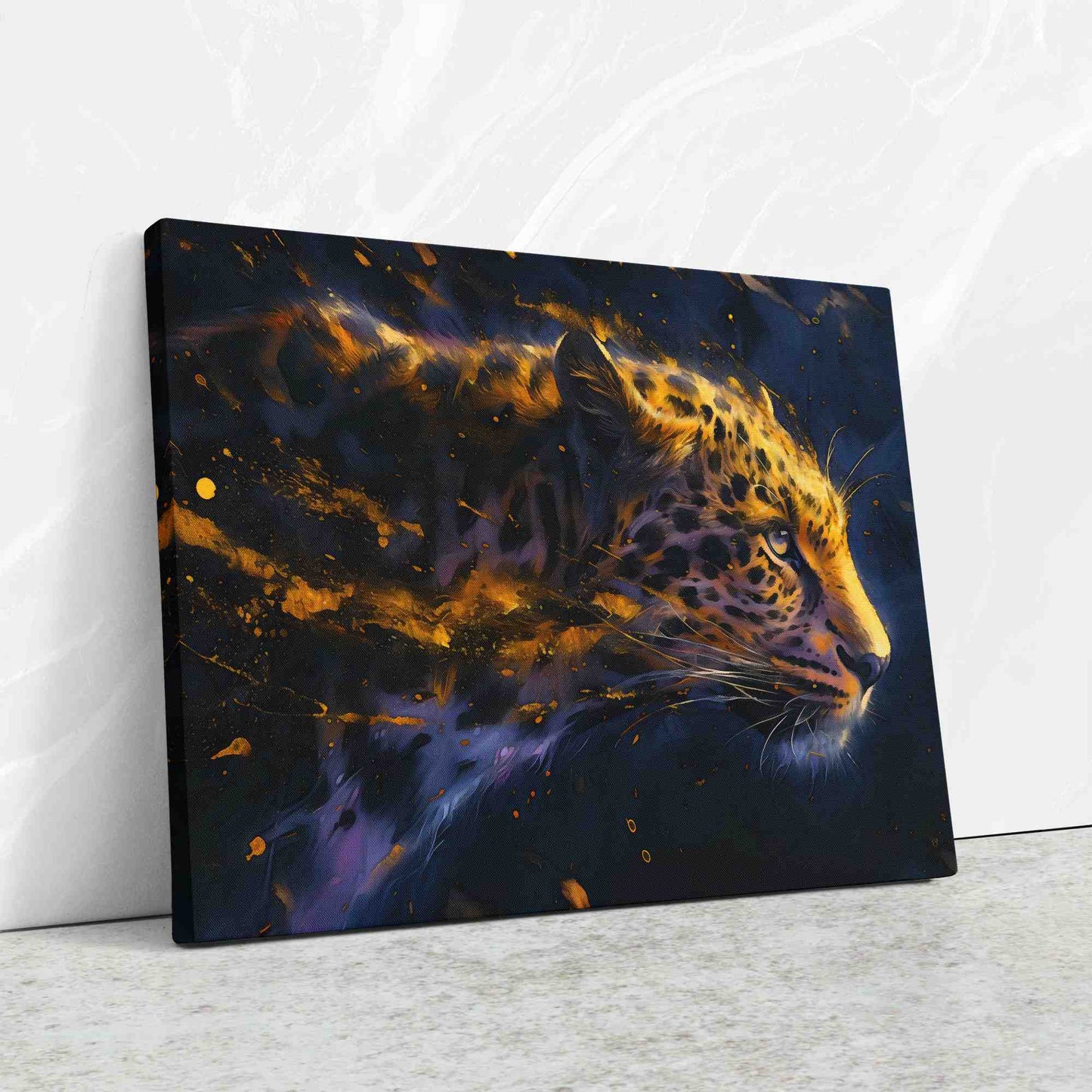 Stealthy Cheetah - Large Canvas Print