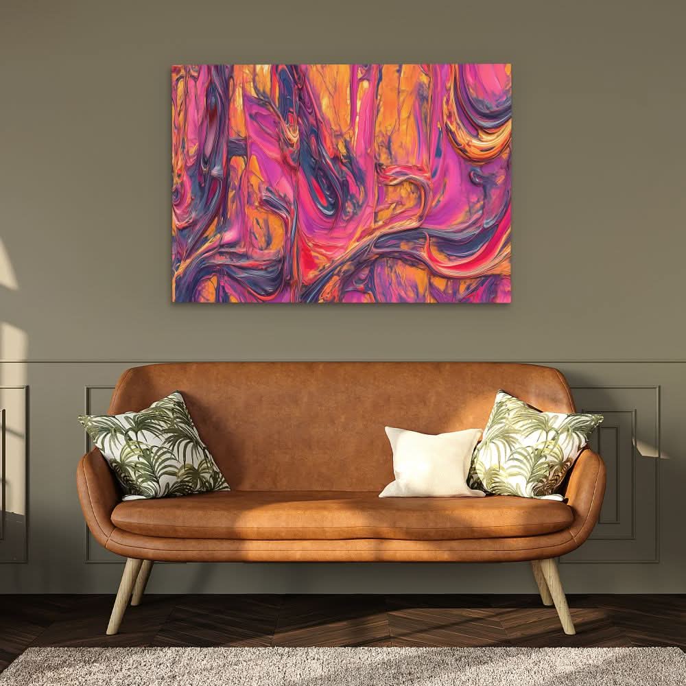 Sticky Walls - Large Abstract Canvas Print
