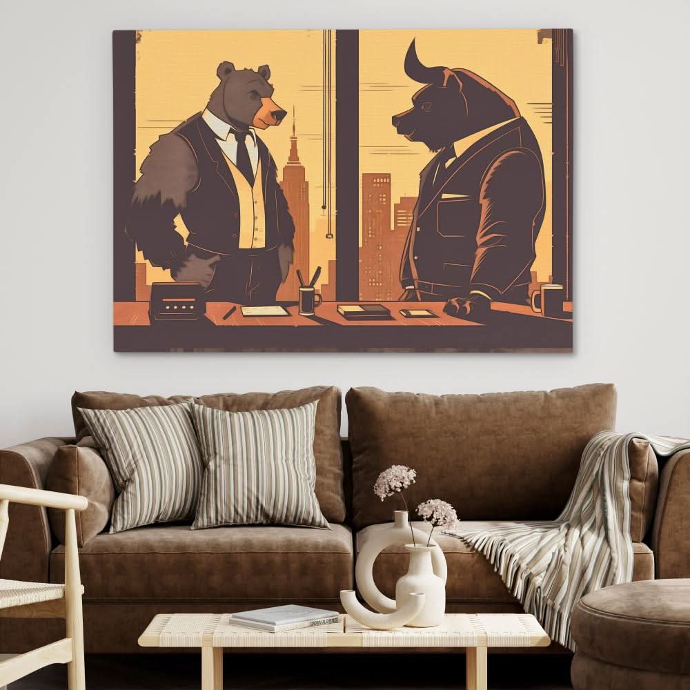 Stock Kingpins - Bull Canvas Print