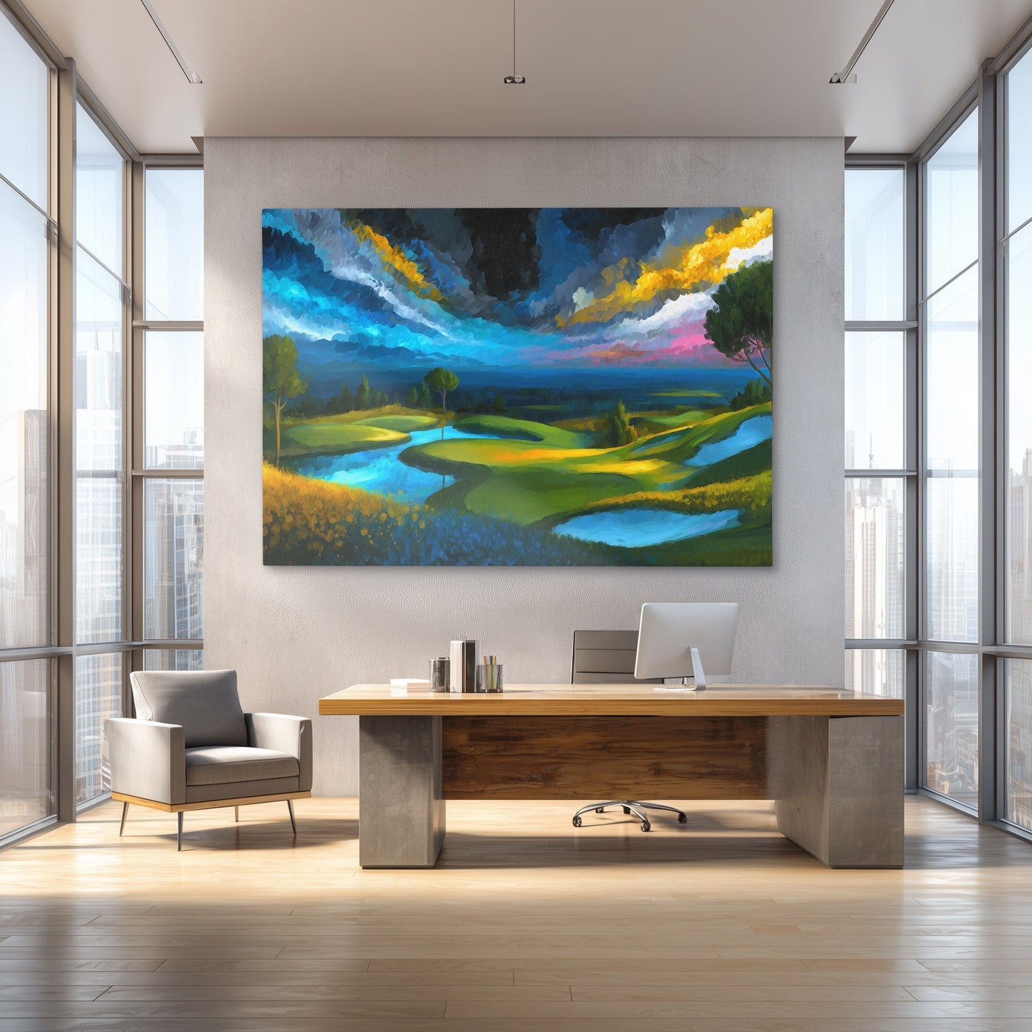 Stormy Links - Luxury Wall Art