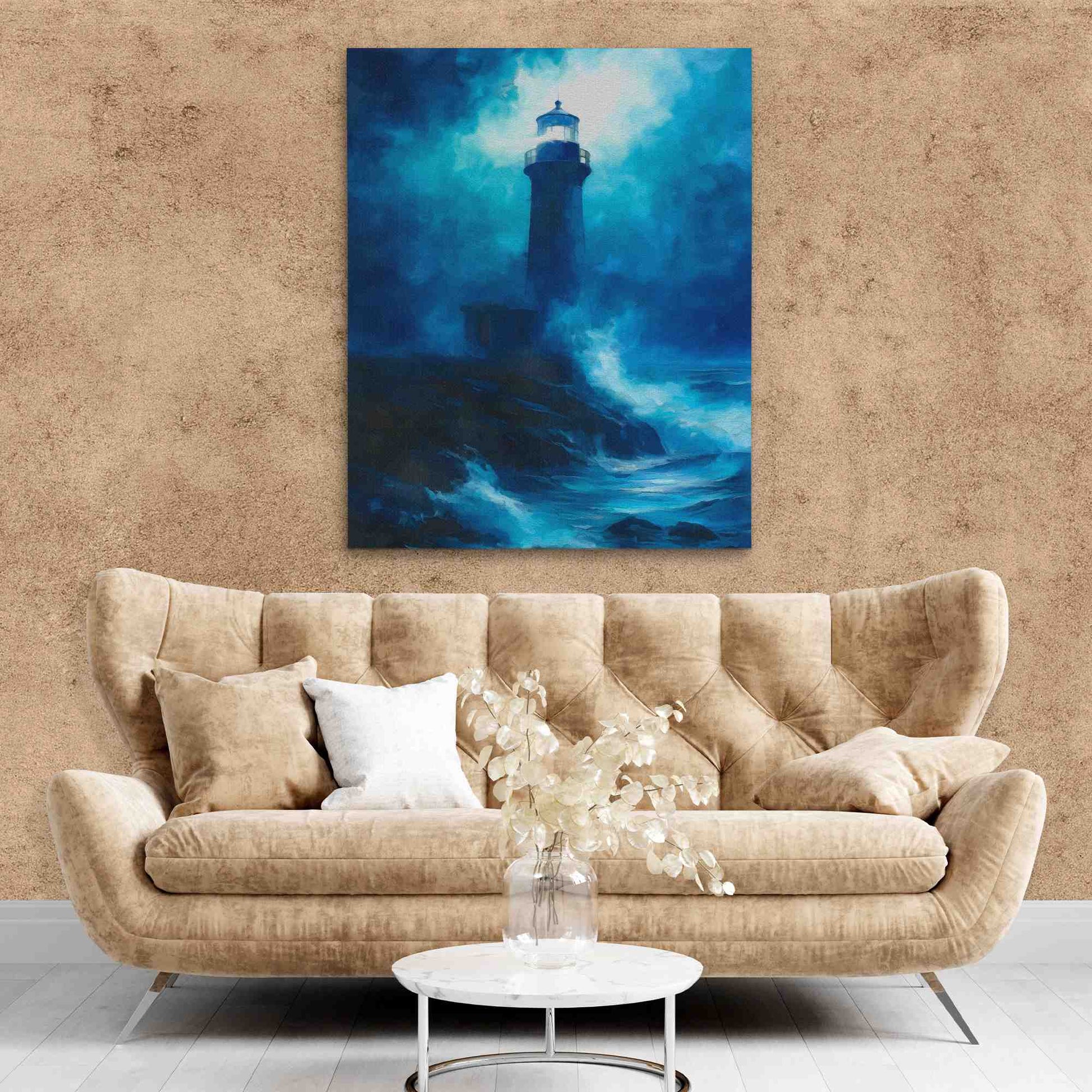 Stormy Wave - Wall Art in Black Frame