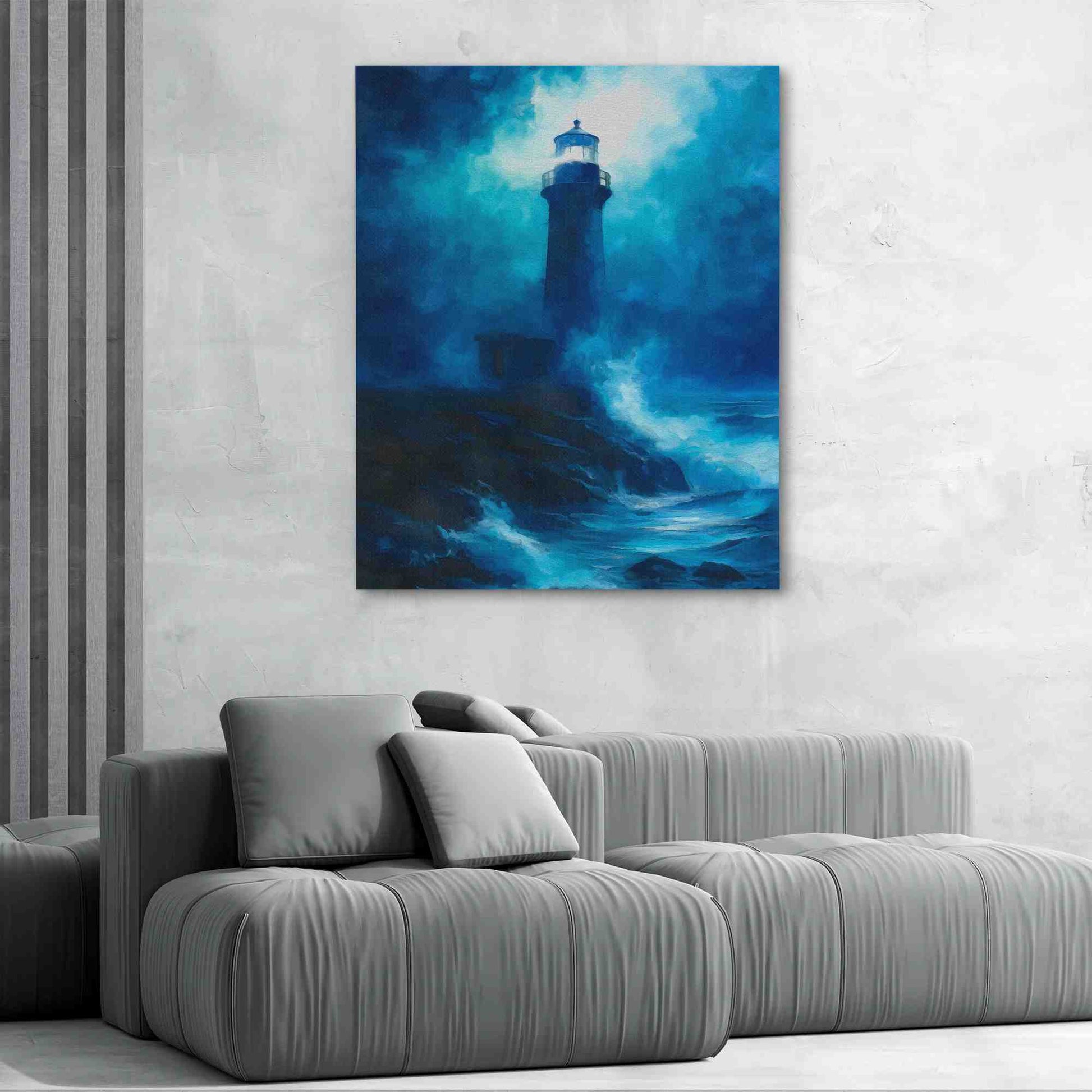Stormy Wave - Blue Wall Art