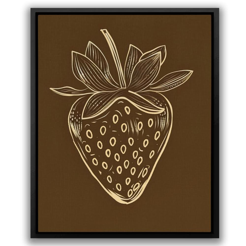 Strawberry Brown - Cafe Art for Dining Room