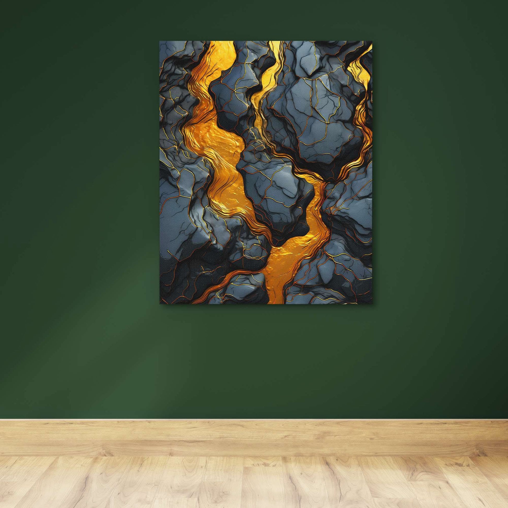 Streaming Gold - Luxury Wall Art