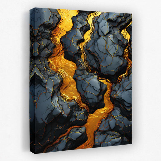 Streaming Gold - Luxury Wall Art