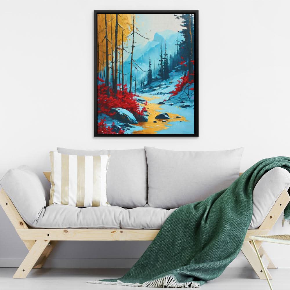 Streams of Gold - Large Canvas Print