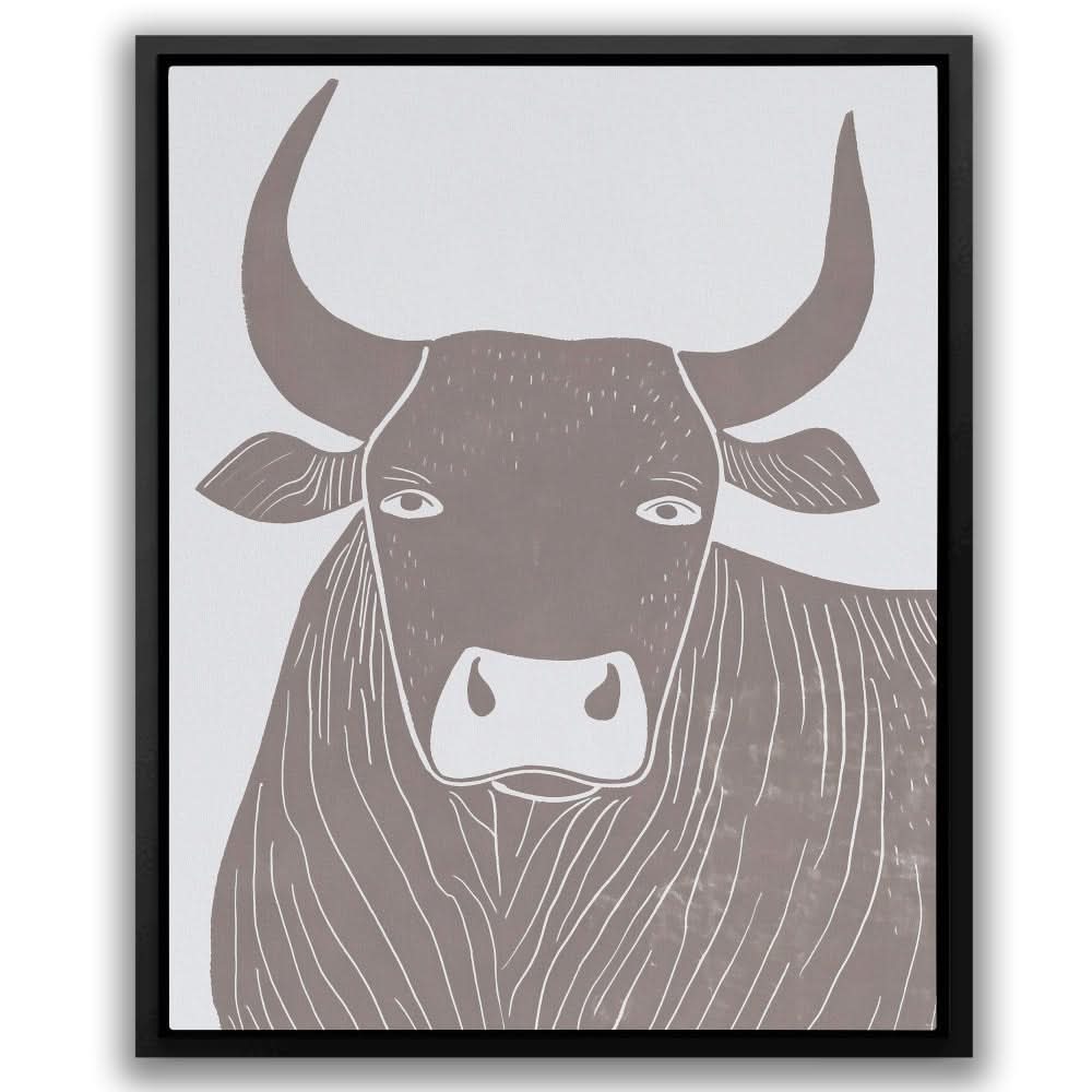 Strength in Abstraction - Minimalist Neutral Canvas Wall Art