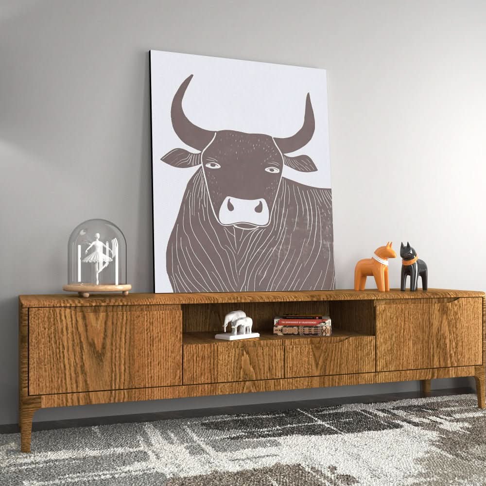 Strength in Abstraction - Abstract Wall Art in Black Frame