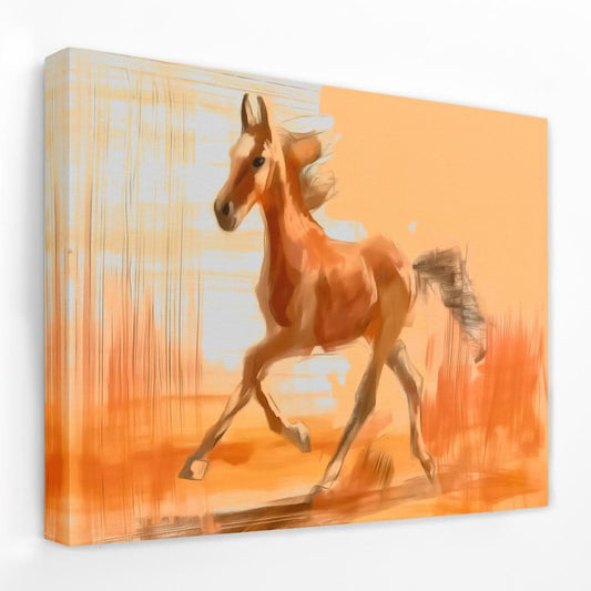 Strides of Glory - Animals Canvas Wall Art