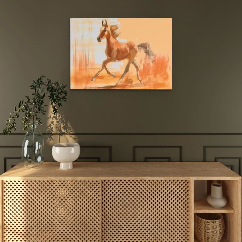 Strides of Glory - Earth Tones Wall Art for Hallway
