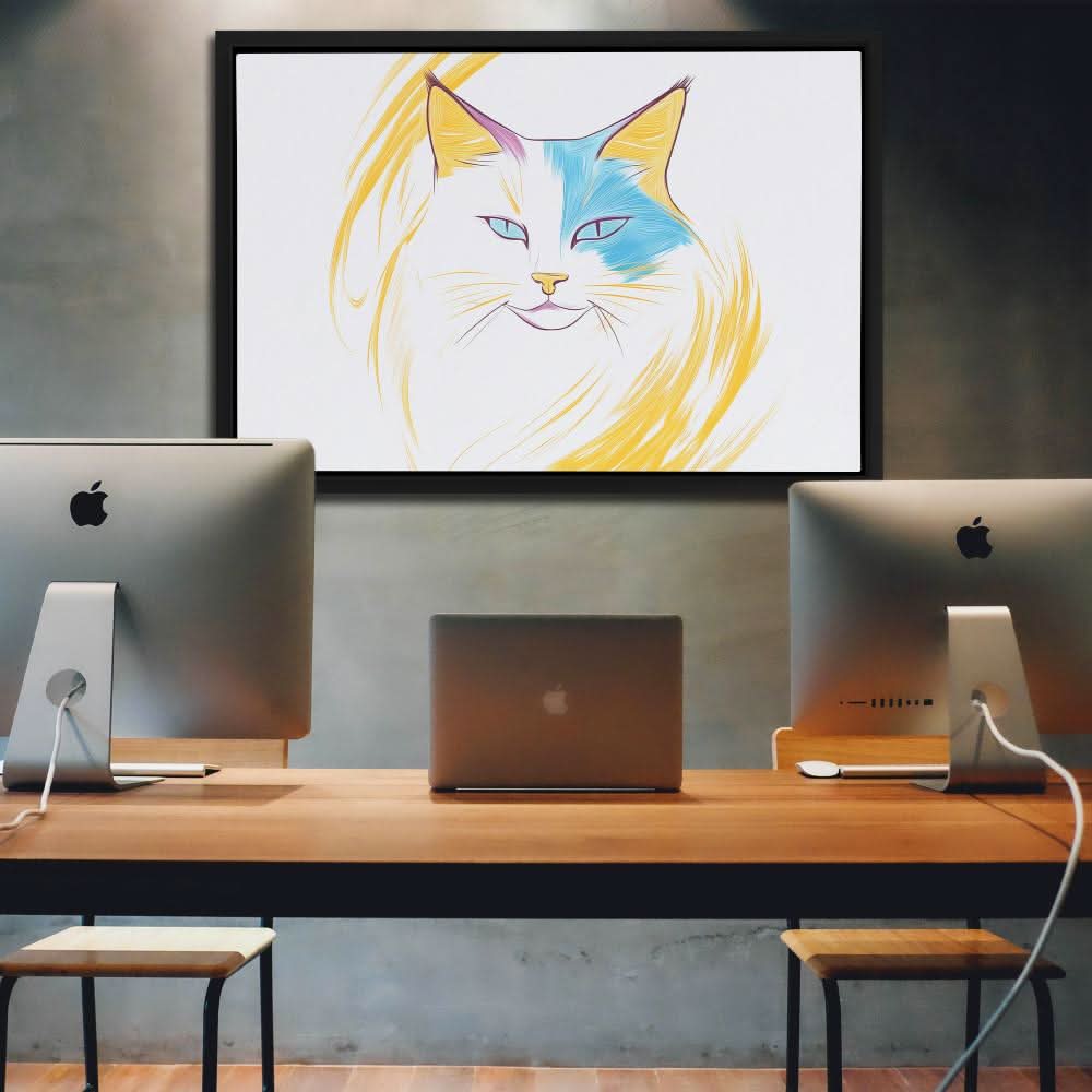 Stunning Cat - Cat Art for Bedroom