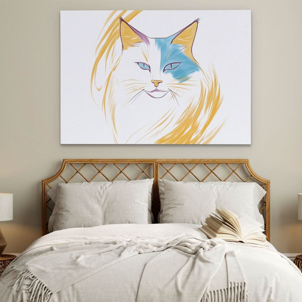 Stunning Cat - Oversized Cat Canvas Wall Art