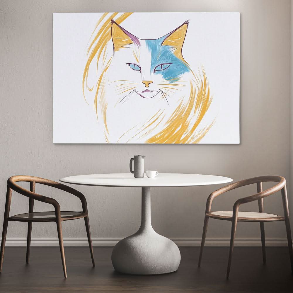 Stunning Cat - Colorful Canvas Print